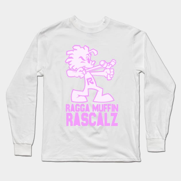 RaggaMuffinRascalz pink Long Sleeve T-Shirt by Dedos The Nomad